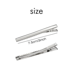 Groupe Lawie de 100 pin crocodile argent, option polyvalente pour bricolage.