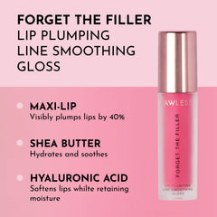 Lawless Forget The Filler Lip Plumper gloss applicateur doux pour une application confortable.