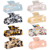 Pinces LAXIZAR tortue rectangulaires, fixation fiable pour cheveux fins et épais