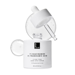 LAYERLAB Niacinamide 7% et Acide tranexamique 3% dans une bouteille, teint plus homogène.