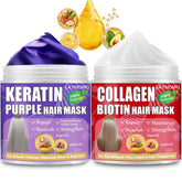 Layhomo Keratine Violet: masque capillaire pour cheveux, neutralise les tons jaunes et procure douceur.