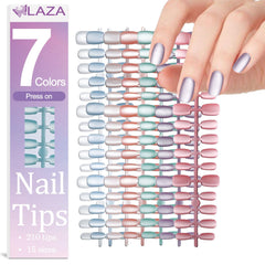 Ongles adhésifs Laza effet œil de chat mat pour un look élégant.