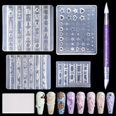 Laza Virgin Mary : moule 3D pour relief précis sur ongles.