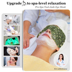 Utilisation chaud et froid du masque LazyGa Jade pour yeux fatigués.