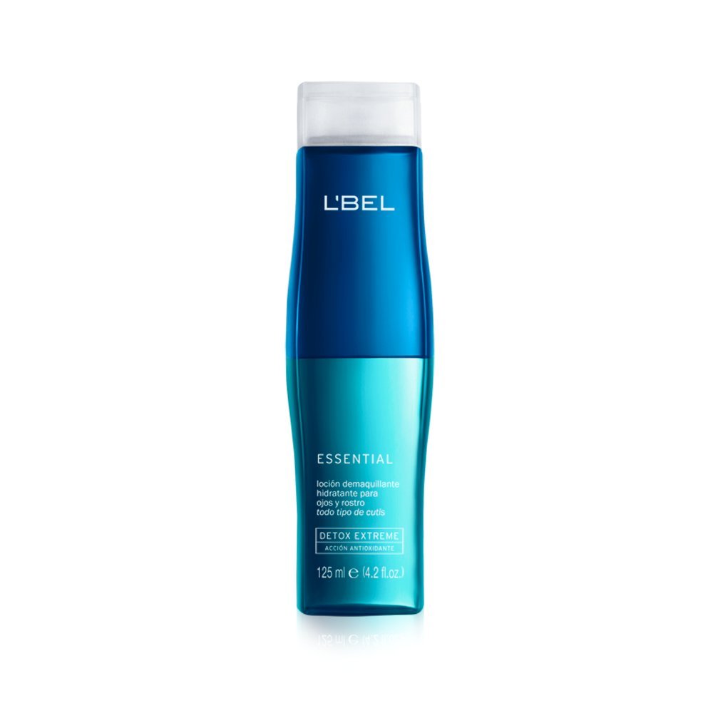 L'Bel Essential : bouteille démaquillant biphasique pour yeux et visage en douceur.