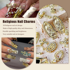 LCiclly chaînes ongles doré, détails métalliques pour designs personnalisés.