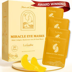 Patchs LE GUSHE yeux or dore pour poches gonflées et regard frais