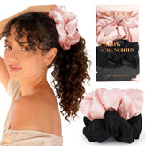 LEADUWAY chouchou satin oreiller rose: douceur et maintien sans pli pendant le sommeil.