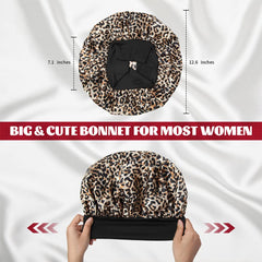 Bonnet LEADUWAY satin rose convient à toutes les longueurs de cheveux.