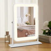 Leadzones miroir vanité avec LED rechargeables 11×9, éclairage clair pour maquillage