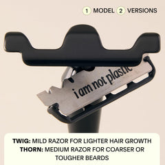 Leaf Shave Twig avec assistance de chargement magnétique pour changer les lames facilement