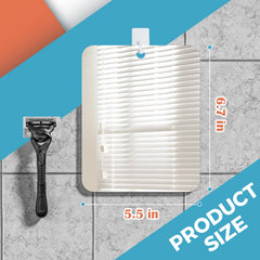 LeaOcaao Miroir douche portable et maniable pour usage à la main.