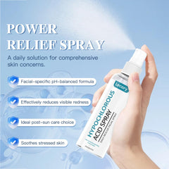 Lecory Hypochloreux pulvérisation acné corps pour apaiser les irritations.