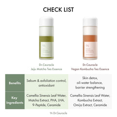 Leegeehaam Jeju Matcha Tea Essence, application en 2 à 3 couches pour une hydratation personnalisée.