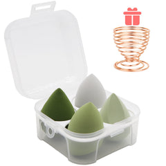 Éponge Leeshine maquillage ensemble 4 pièces etui pratique pour voyage