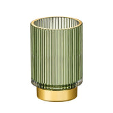 Leicurace gobelet-verre-vintage pour pinceaux, rangement élégant et pratique.