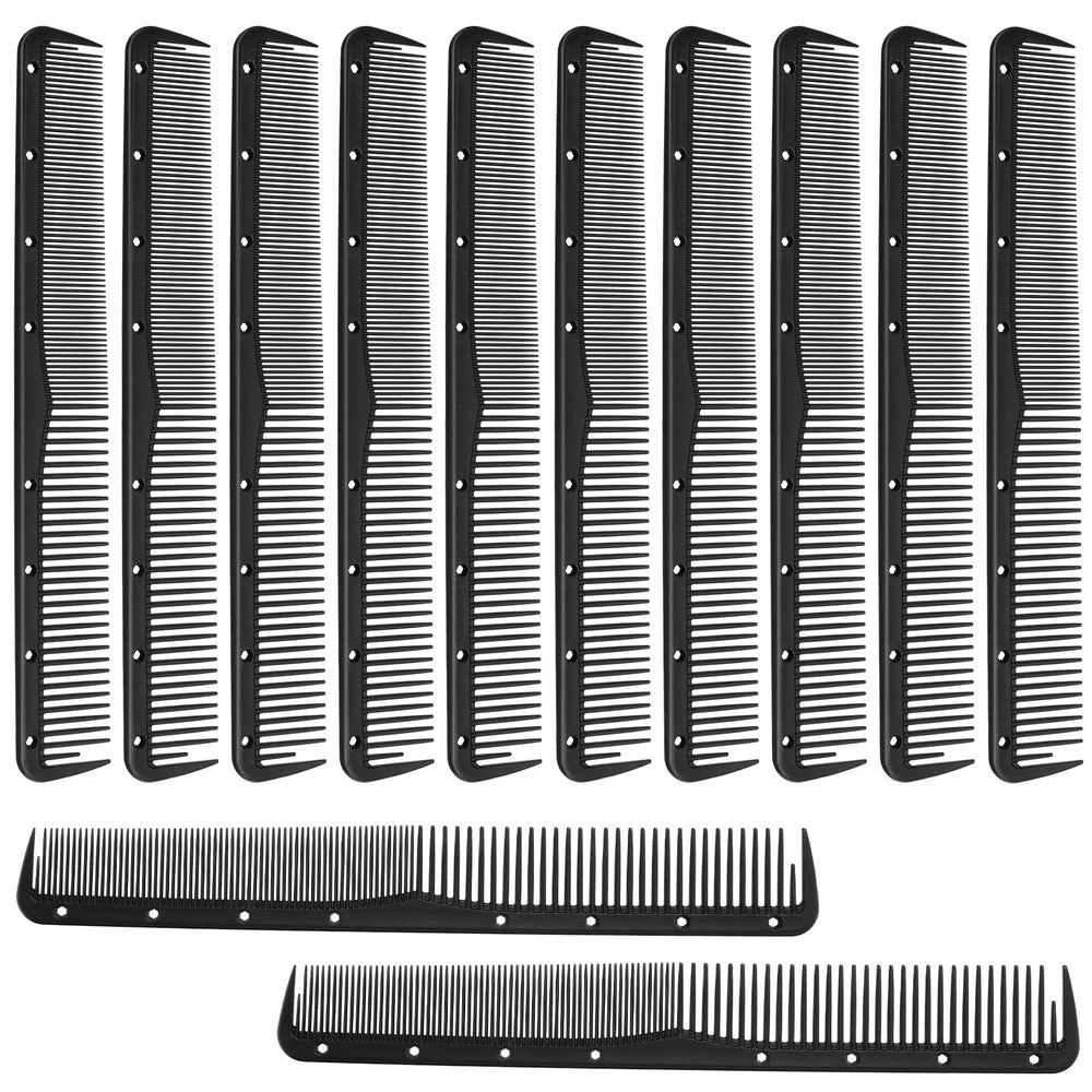 Leinuosen peigne fin carbone ensemble 12 pièces, idéal pour des coupes précises au salon.