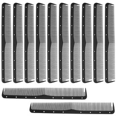 Leinuosen peigne fin carbone ensemble 12 pièces, idéal pour des coupes précises au salon.