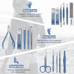 Étui cuir bleu Leipple luxueux, rangement sûr et élégant pour vos outils.
