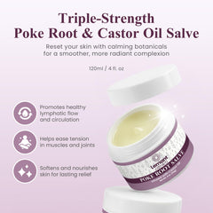 Pot de 4 oz Lemant salve, formule botanique sans parabènes.