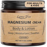LemeTree Crème Magnésium – application du soir pour favoriser le calme.