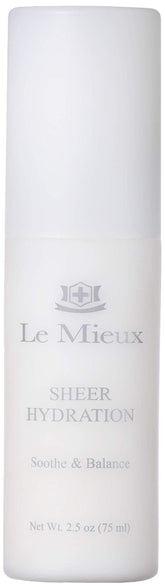 Le Mieux Sheer Hydration, bouteille-pompe, hydratation légère pour un teint frais.