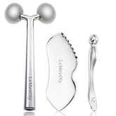 LeMeeOly gua sha visage: outil 2 en 1 pour lifting et drainage lymphatique du visage
