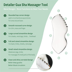LeMeeOly kit guasha deux-en-un visage pour soins ciblés.