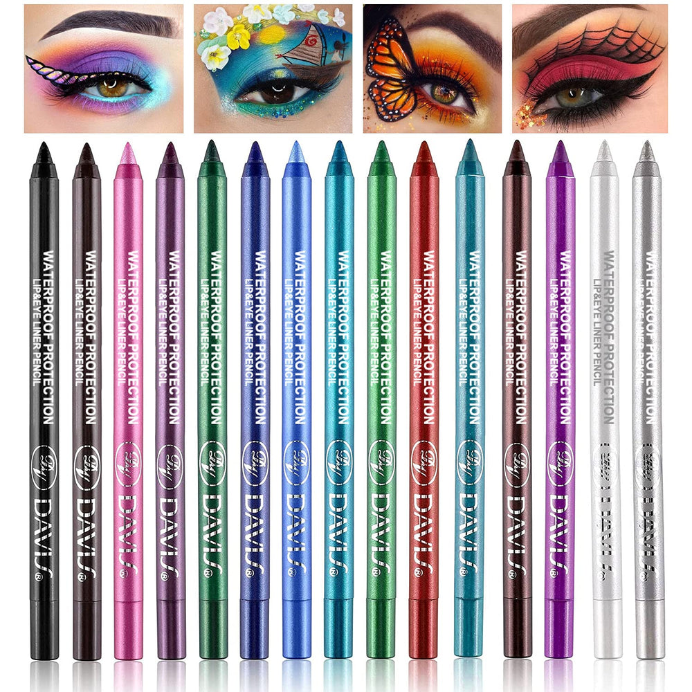 LemonSac ensemble crayons yeux 15 couleurs pour différents styles