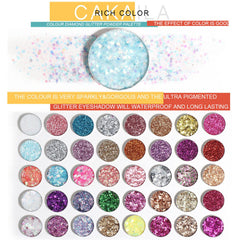 LemonSac: yeux-paillettes métalliques lumineuses pour un regard glamour.