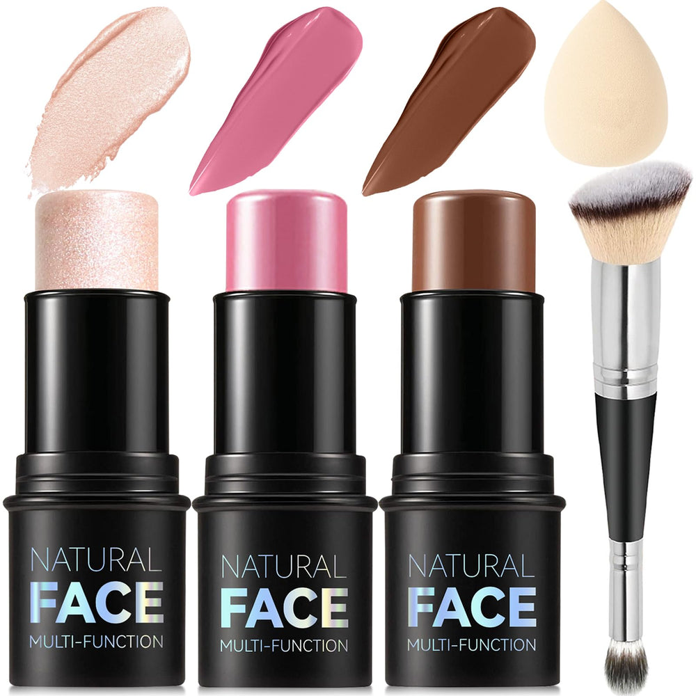 Lemonsac kit contour crème en palette pour sculpter le visage avec fini naturel.