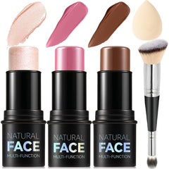 Lemonsac kit contour crème en palette pour sculpter le visage avec fini naturel.