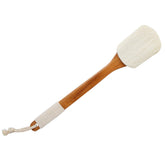 Leotruny loofah naturel avec manche en bois long pour atteindre le dos facilement.
