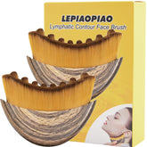 Brosse LEPIAOPIAO Contour lymphatique visage pour un drainage doux et précis.