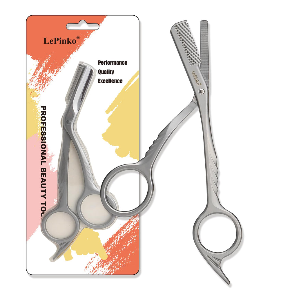 LePinko ciseaux sourcils avec peigne intégré pour un tracé précis.