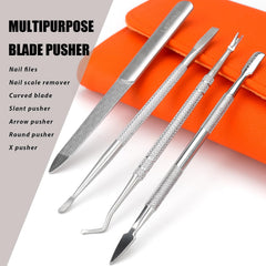 LePinko poussoir-outils pédicure: outils polyvalents pour contours et peau.