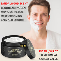 LEPONIX Mousse de rasage riche, glide doux et expérience agréable.