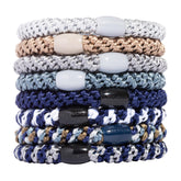 Bandes cheveux L. Erickson bleu indigo avec perle, maintien ferme sans pli