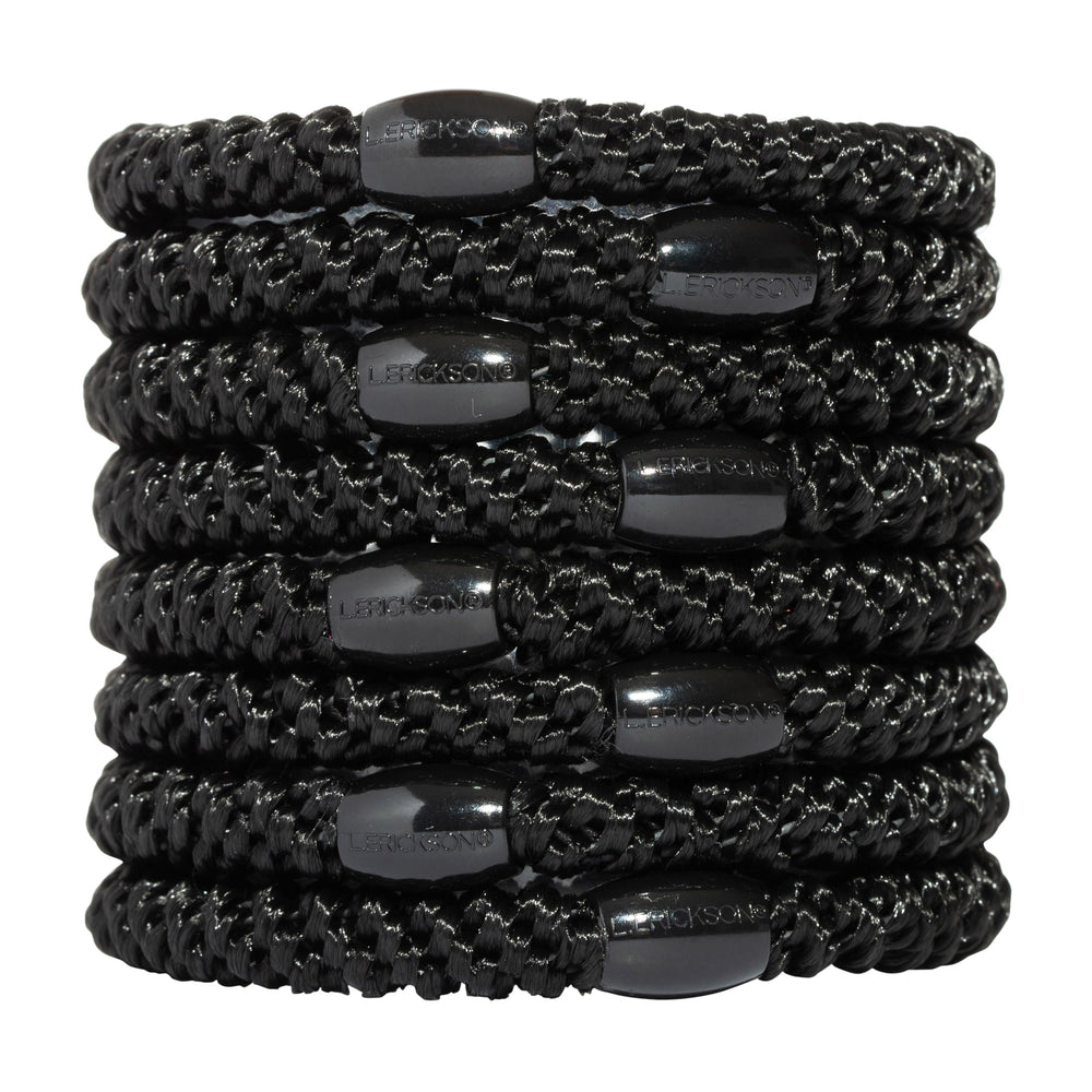 Pinces à cheveux noires L. Erickson, 8-pack, maintien fiable sans tiraillement