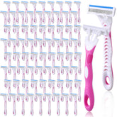 Leriton ensemble de 72 rasoirs pour femmes, pratique en voyage et hôtel.