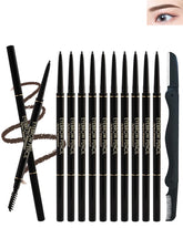 Lestpola ensemble 12 crayons sourcils pour un rendu naturel et tridimensionnel.