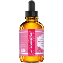 Leven Rose Raspberry Seed Oil ingredients label highlights organic status and antioxidant-rich formula.