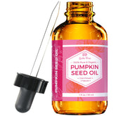 Leven Rose huile de graines de potiron en bouteille ambrée préservant les actifs pour peau et cheveux.