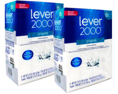 Lever 2000 Original Bar Soap two-pack for everyday cleansing and odor control.