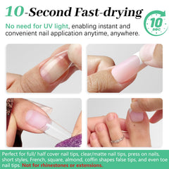 Formule faible odeur de LEYKOSH – colle sûre et confortable pour les ongles