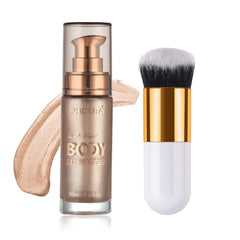 Lezero Huile Brillance Corps Rose Doré, bouteille, hydratation et éclat naturel.