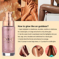 Lezero Huile Scintillante - Glow naturel qui valorise le teint.