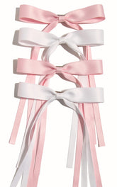 Pinces-cheveux LFOUVRE avec noeud ruban tassel rose pour fixation durable.