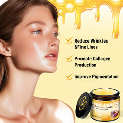 LHBMET Crème venin d'abeille – massage-visage : amélioration texture peau.