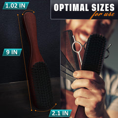 Brosse LIBERHAUS design bois 9 pouces, contrôle renforcé pour un style propre.
